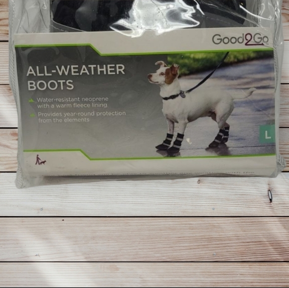 NEW - GOOD2GO NEOPRENE ALL WEATHER FLEECE LINING REFLECTIVE DOG BOOTS SIZE LARGE - Picture 10 of 11